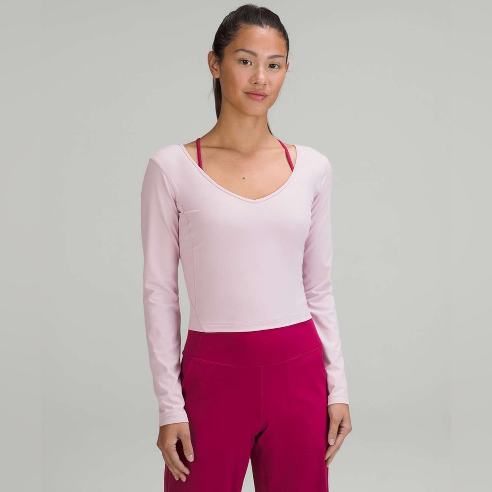 🍋 Lululemon Align Long Sleeve Shirt Pink Peony size 12